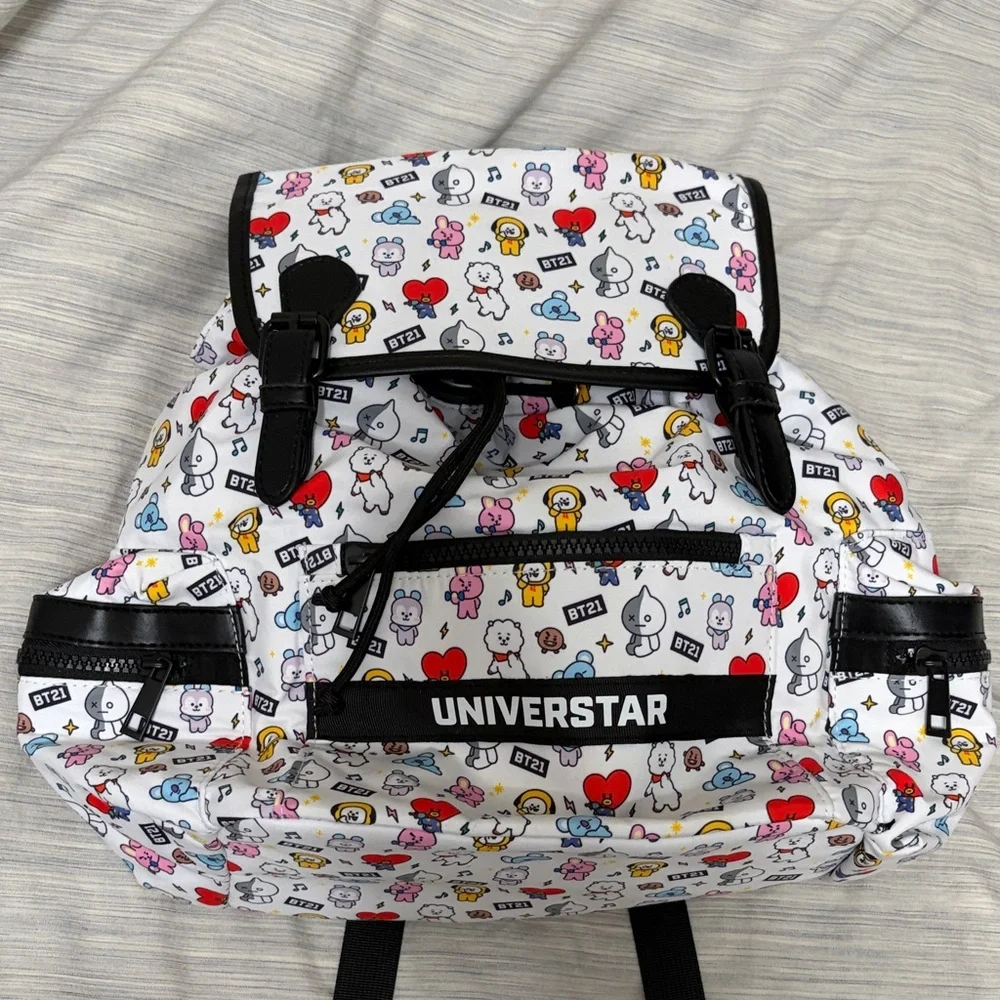 NEW BT21 Character Print Backpack - Picture 2 of 13